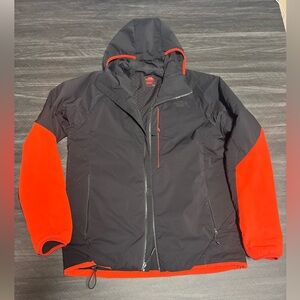 The North Face Men's Black Jacket with Red accents